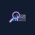 Magnifying glass over a rising bar chart representing an SEO audit