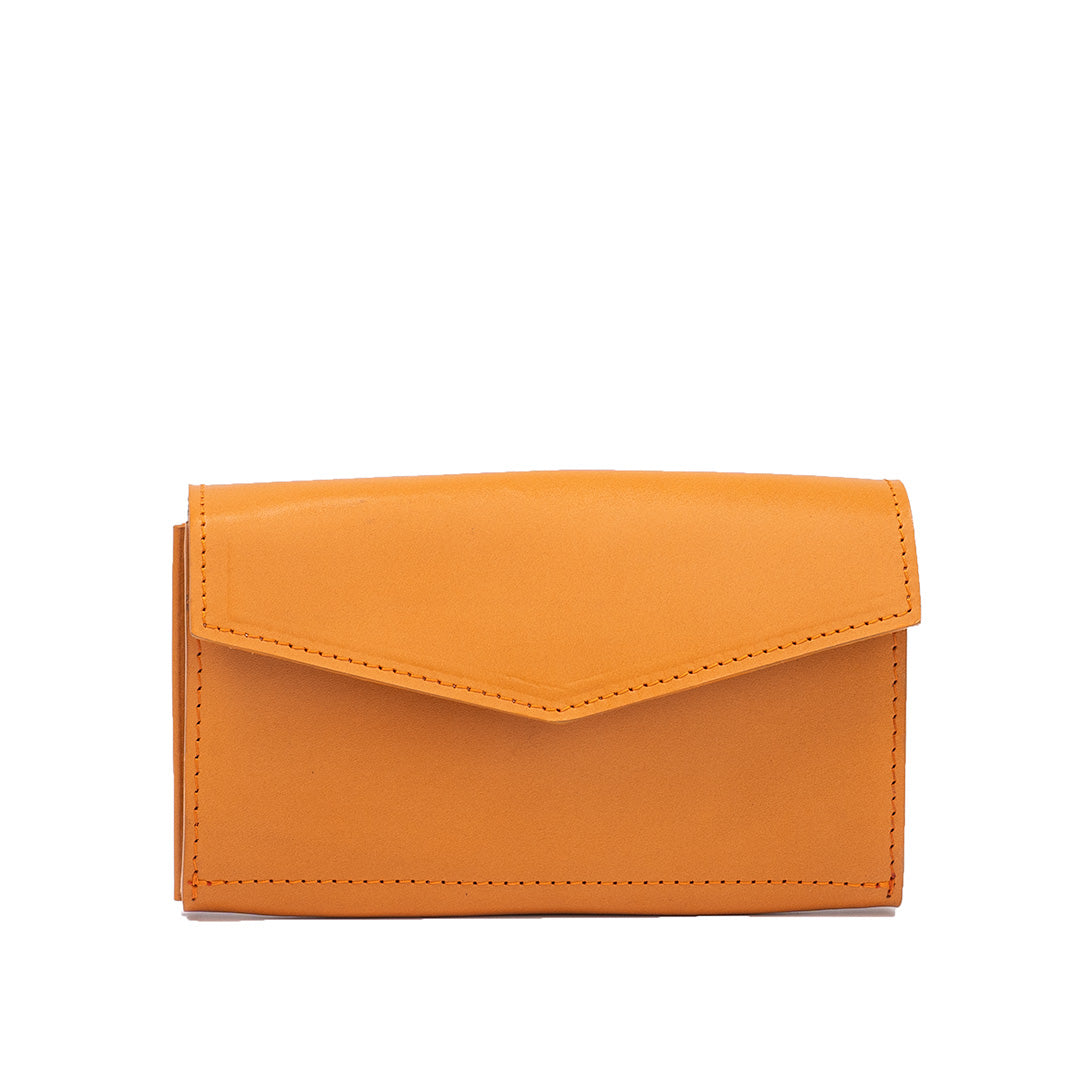 Leather Long Flap Wallet for AirTag