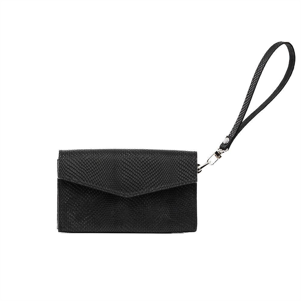 Leather Long Flap Wallet for AirTag