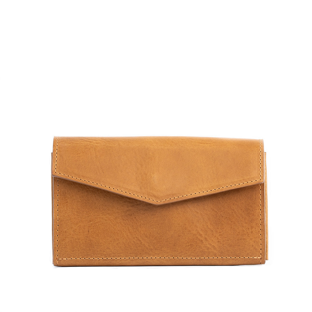 Leather Long Flap Wallet for AirTag